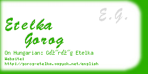 etelka gorog business card